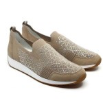 Ara mocassin beige textiel 1244010.08  G